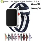 Ремешок для apple watch Series 5, 4, 3, 2, 1, нейлоновый ремешок для iwatch, классические стили, цветной узор с адаптерами 38, 42 мм