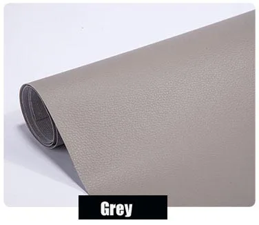 grey 50 см* 137 см/лот Премиум самоклеющиеся кожаные чехлы для ремонта диванов, чехлы для автомобильных стульев и кроватей, накладные наклейки для ремонта диванов - Название цвета: grey