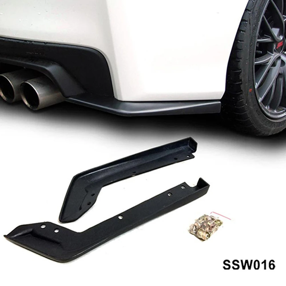Прямая поставка 2 шт. бампер заднего бампера балдахин черный для 2015 2016 Subaru Impreza WRX