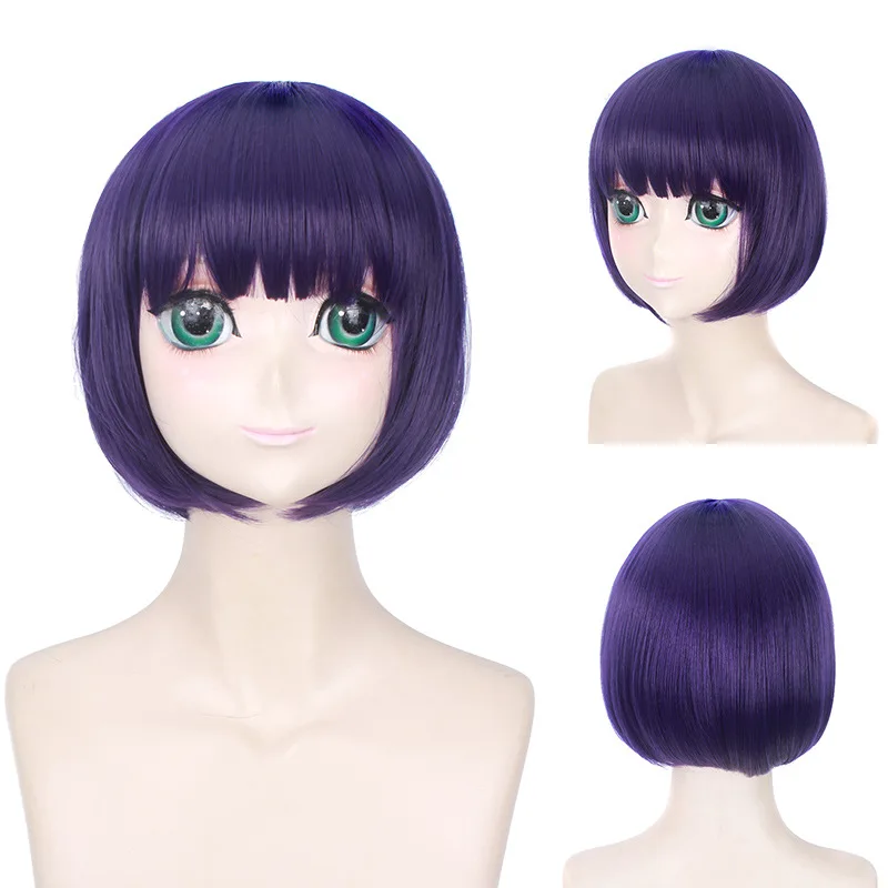 Парик для косплея Scum's Wish Kuzu no Honkai Ebato Sanae Yasuraoka Hanabi короткие прямые фиолетовые bobo
