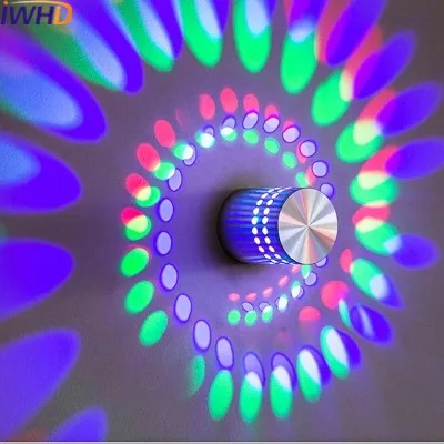 

IWHD KTV светодиодная подсветка стены вниз мода спальня комната бра настенный лестничный светильник светильники цвет алюминий Arandela