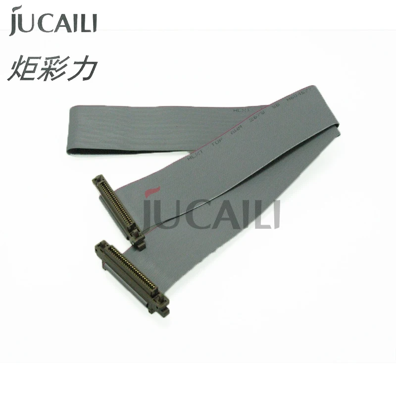 Jucaili 2 шт. 50 контактов 650 мм Длинный серый konica 512i/1024 кабель печатающей головки для