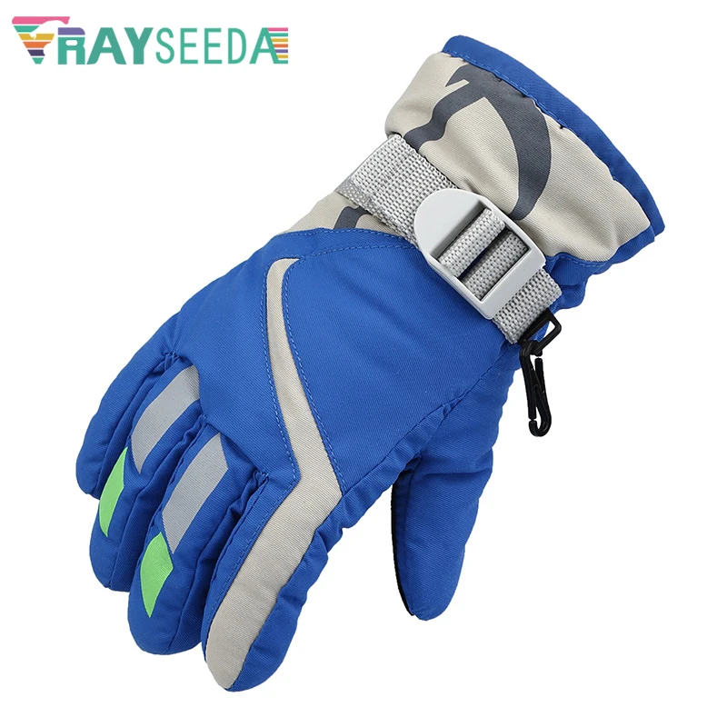 

Children Cycling Gloves Waterproof Kids Winter Keep Warm Skiing Gloves Outdoor Sports Playing Snow Mittens For Students
