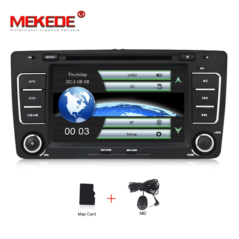 car dvd Емкостный экран два Din автомобильный dvd-плеер для Skoda Octavia 2012 2013 a5 Yeti 3g хост gps Navigaiton Bluetooth IPOD радио карты - Цвет: car dvd