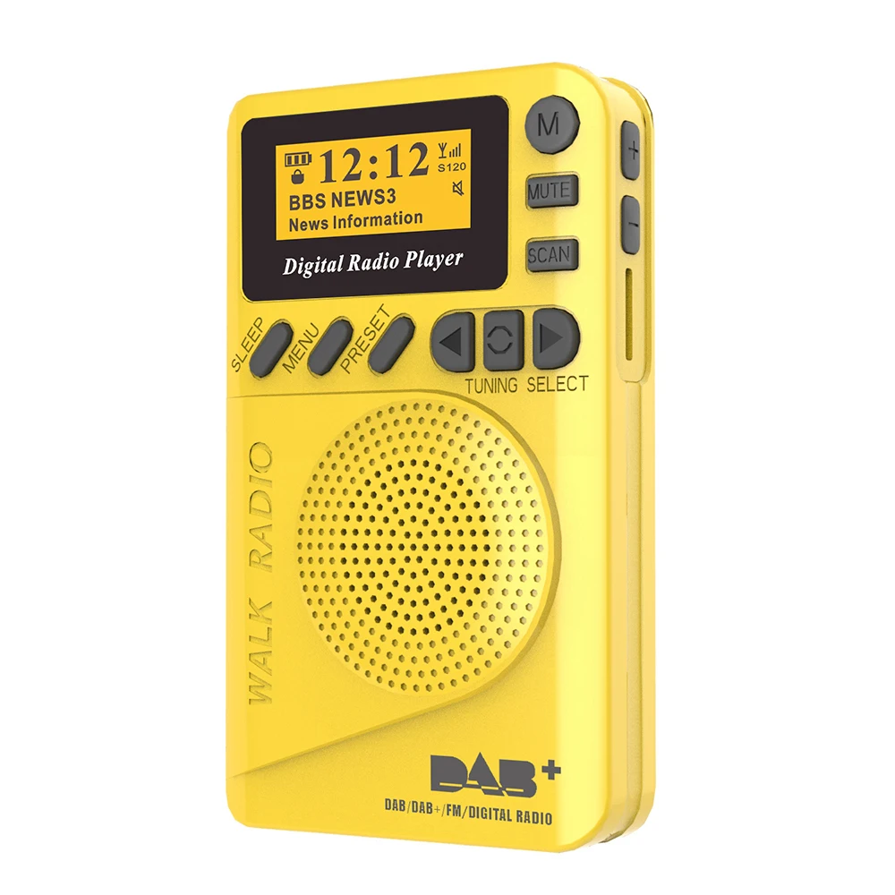 Карманное цифровое радио DAB Mini + с MP3-плеером FM-радио ЖК-дисплей | Автомобили и
