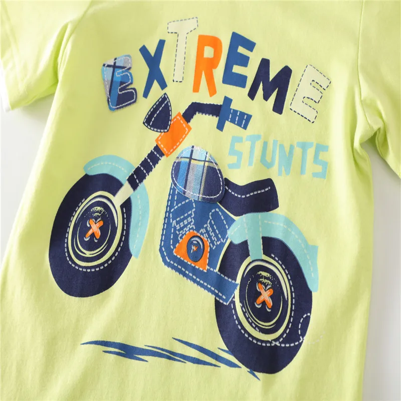 Children Cotton Clothing Sets Summer motorcycle Baby Boys Outfits Short Sleeve Tops and Shorts Kids Fashion Suits |