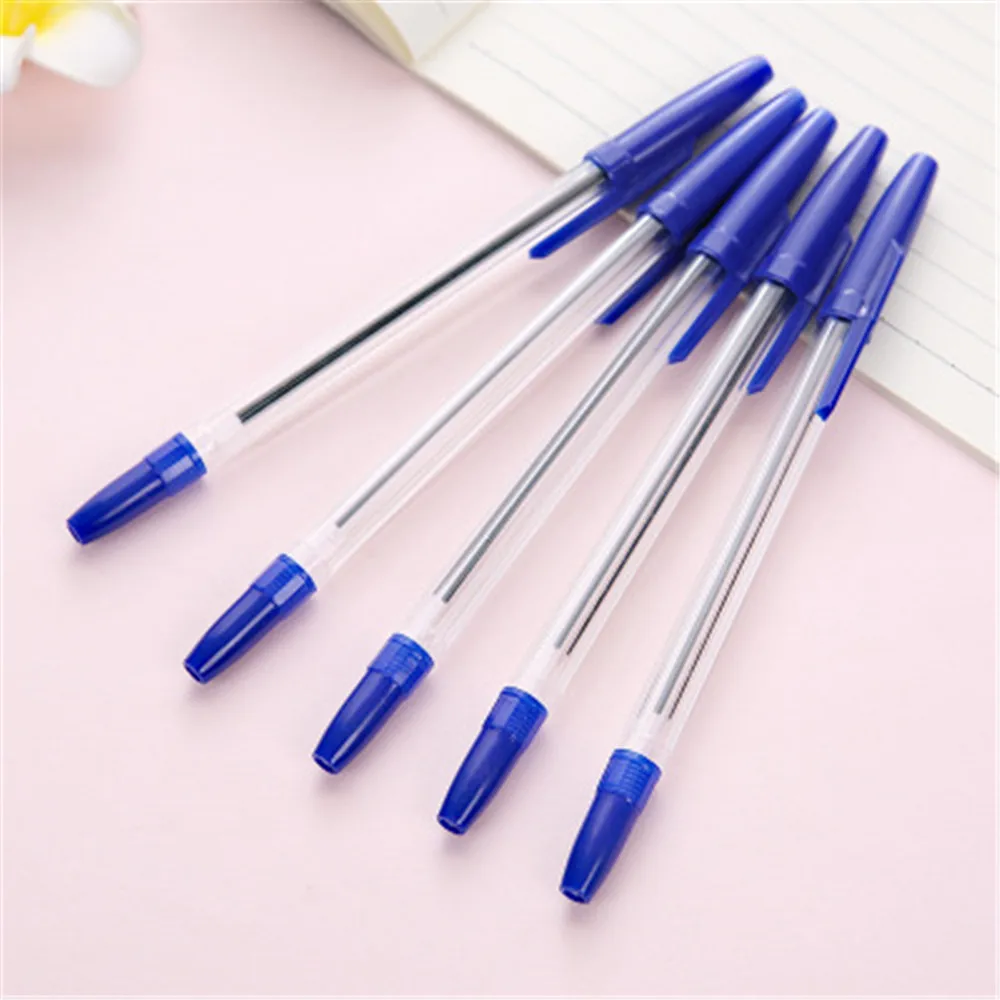 blue 10 шт., красные/синие/черные чернила, шариковые комплекты ручек, Kawaii, канцелярские принадлежности для детей, подарки для офиса, школы, ручки для письма, принадлежности для ноутбука - Цвет: blue