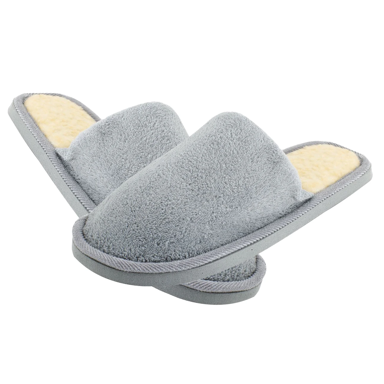 Мужские серые флисовые мягкие теплые тапочки TEXU длиной ноги 27 см|slippers warm|slippers