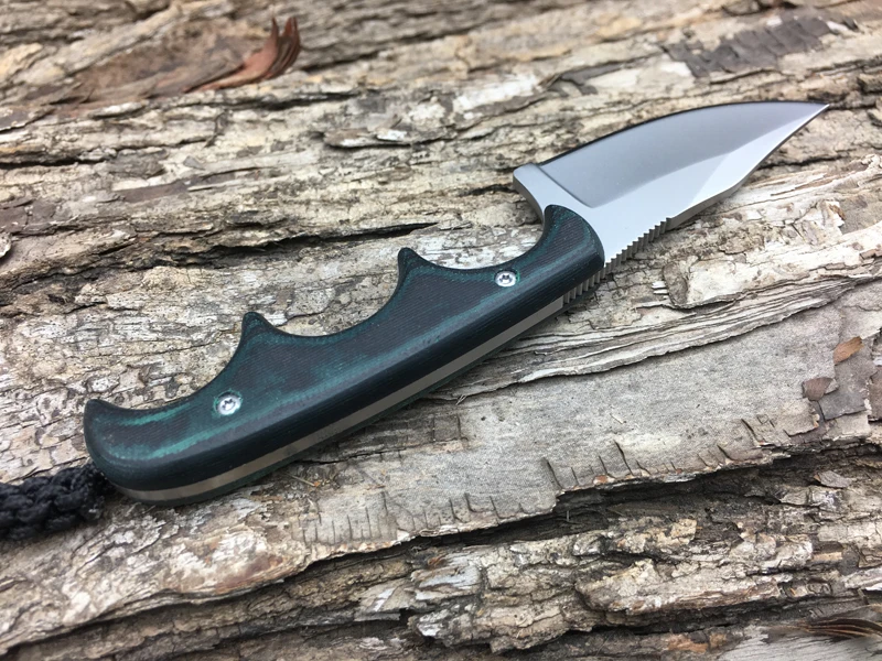 BIGONG EDC тактический нож для шеи с 9Cr18Mo полный Tang Karambit улицы фиксированным лезвием
