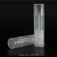 50pcs 5ml empty lip gloss tubes clear cosmetic containers lipstick jars balm tube cap container maquiagem travel makeup tools
