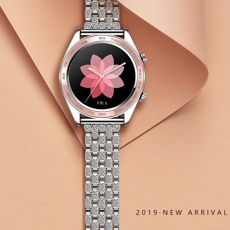 22 мм ремешок для часов HUAWEI Watch GT/Dream роскошные бриллианты ювелирные изделия из