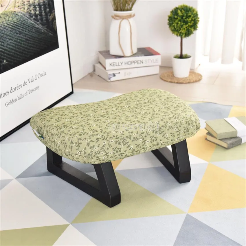 Современные Простые прямоугольные низкие табуреты с отверстиями для ног из