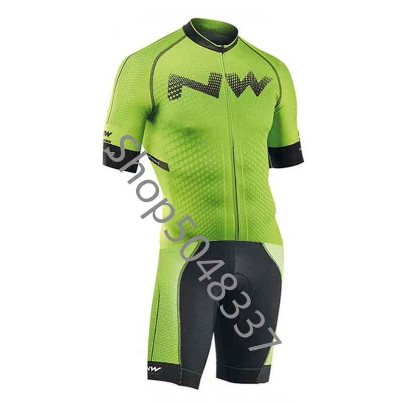 5 NW триатлон костюм для велоспорта Skinsuit Быстросохнущий короткий рукав Велоспорт Джерси Мужская велосипедная Одежда Майо ciclismo hombre - Цвет: 5
