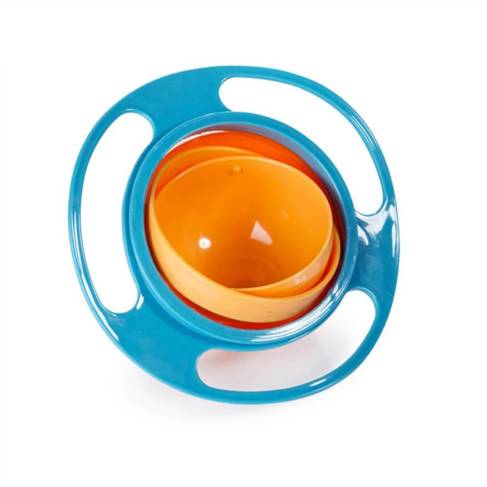 Universal 360 Rotate Gyro Bowl Umbrella Spill-Proof Solid Practical Design Baby Rotary Balance Novelty Feeding Dishes J11 | Игрушки и