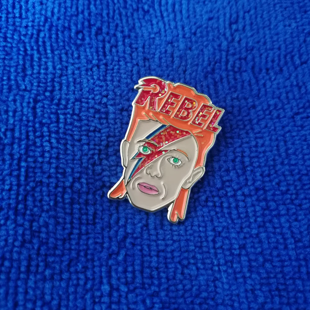 Значок Rebel Bolt для золотых лет ziggy stardust Heroes Starman лабиринт Let's Dance Bowie|Булавки и