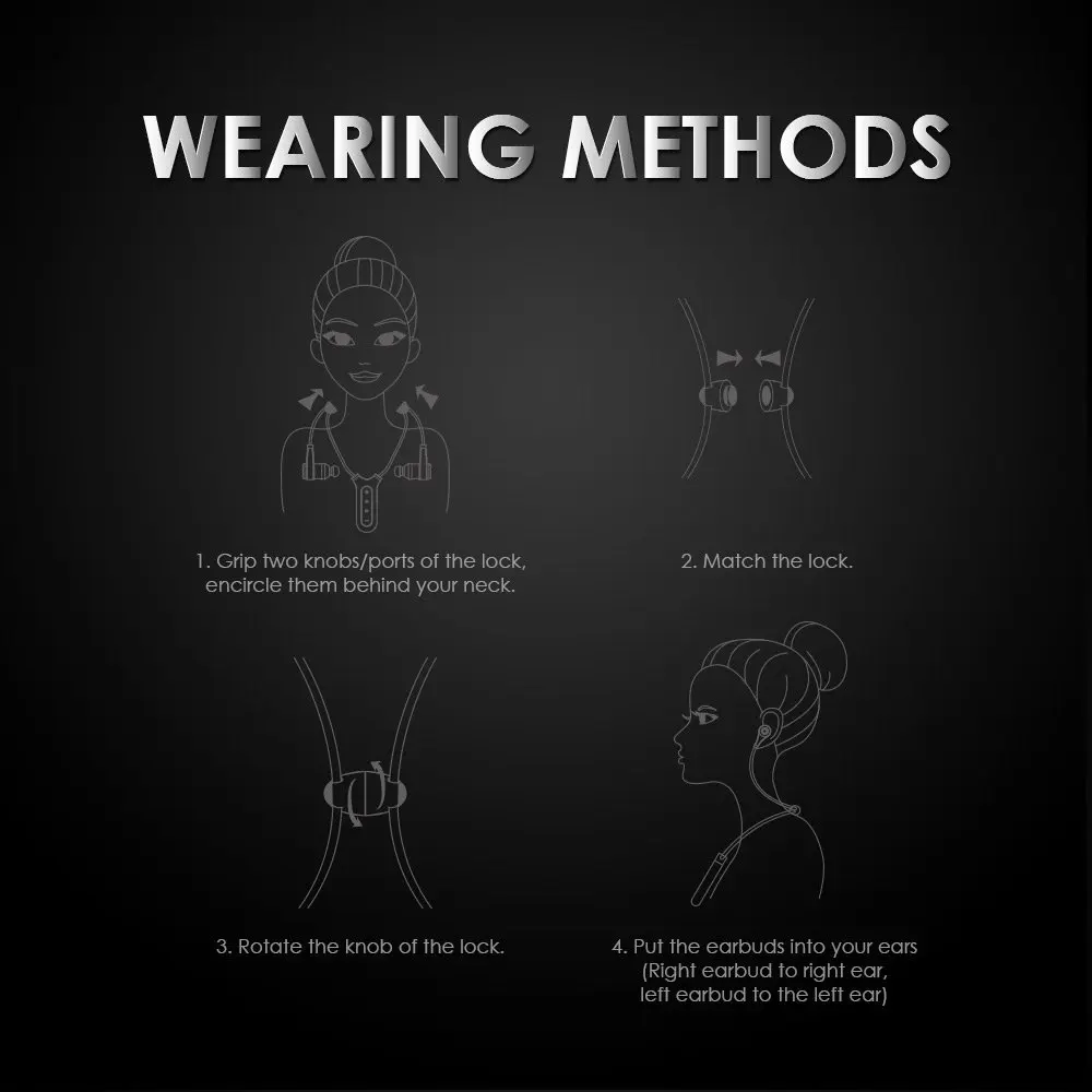 Спортивные наушники Mifo с шейным ремешком магнитные стереонаушники I2