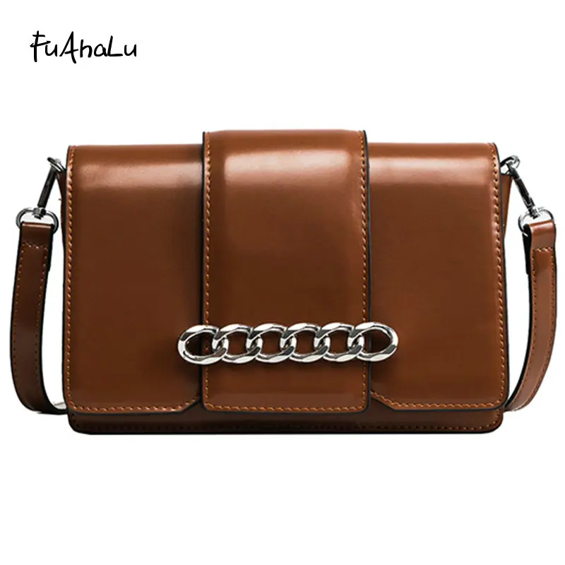 

FuAHaLu New women's fashion shoulder bag simple wild Messenger bag personalized atmosphere of the small square bag
