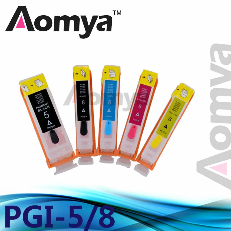 5 шт. пустые многоразовые чернильные картриджи для PGI5 CLI8 принтеров Canon PIXMA IP3300/IX4000