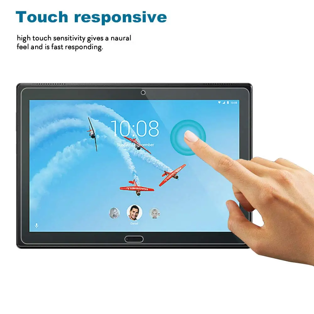 Закаленное Стекло для lenovo Tab M10 10,1 TB-X605L Tab P10 TB-X705L 1" Экран протектор для lenovo TAB E10 TB-X104F 10,1 пленка