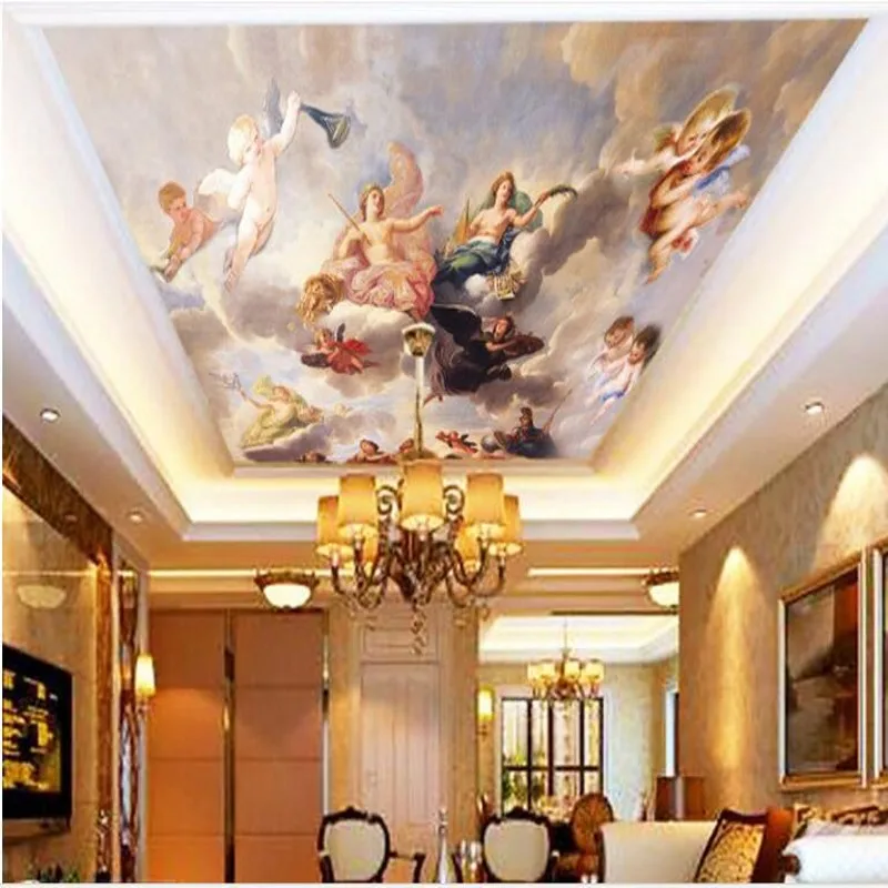 Wellyu индивидуальный большой свежий Европейский стиль средневековый потолок фон