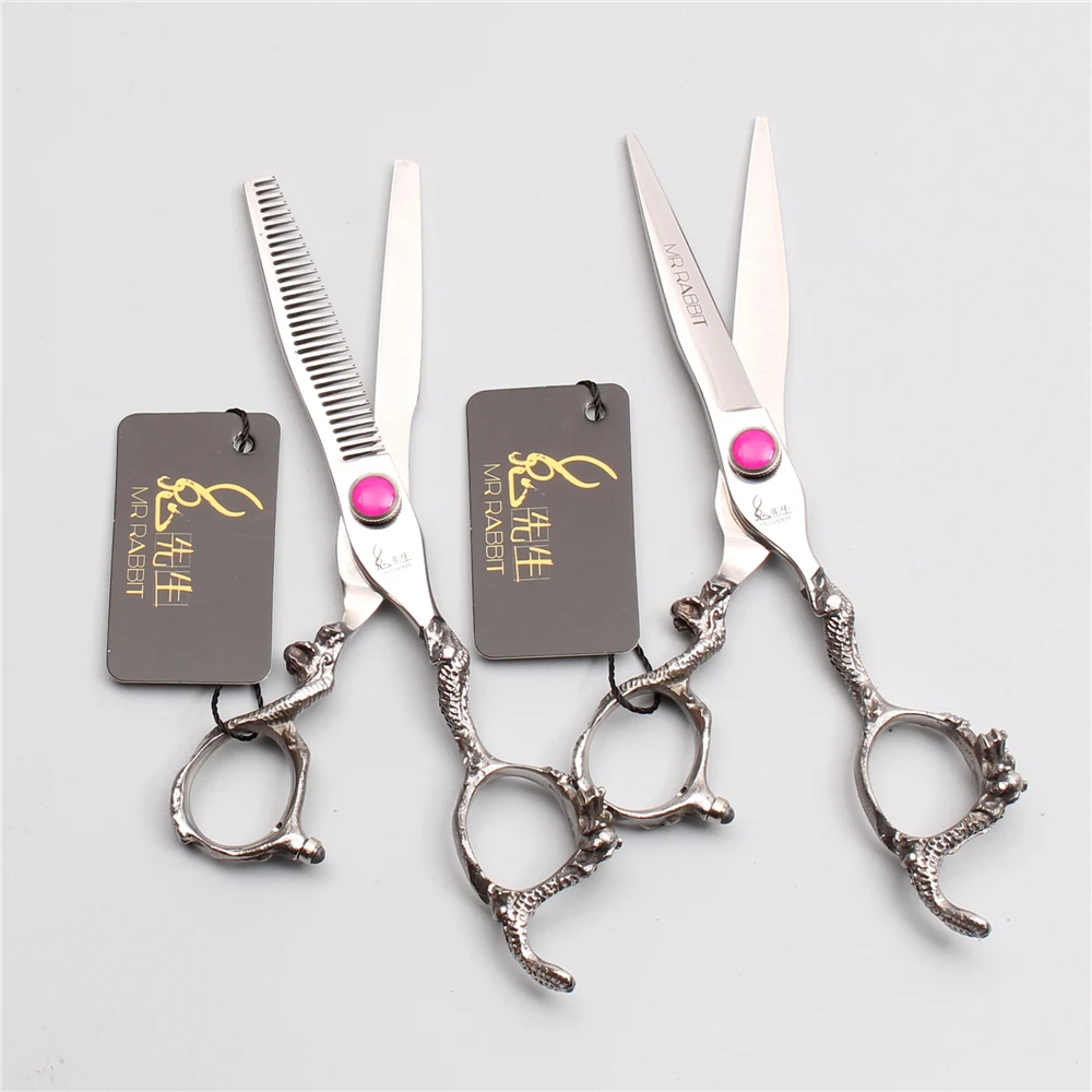 Парикмахерские ножницы mr. Rabbit 3 шт. 6 дюймов 17 5 см 440C для стрижки филировочные