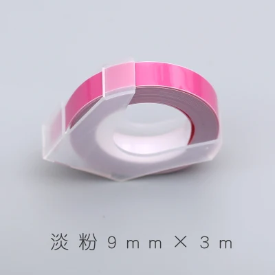 pink tape 9 мм X 3 м motex этикетка лента дополнение DIY резка тиснение тег машина лента украшения Скрапбукинг маркер корейские канцелярские принадлежности - Цвет: pink tape
