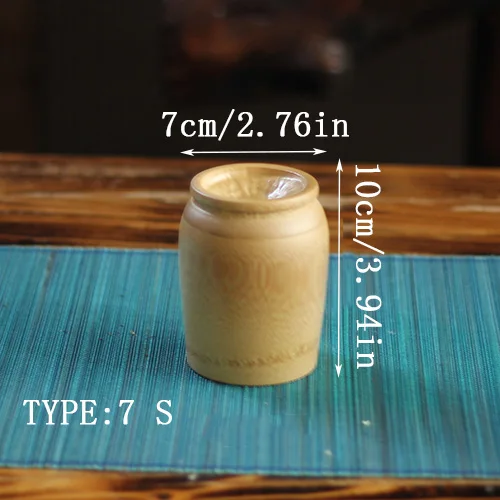 7X10CM B0171 Герметичные банки, банки для чая, контейнер для хранения, бамбуковые кухонные канистры с крышкой, кухонные бутылки, коробка для конфет, круп, воздухонепроницаемая колонка - Цвет: 7X10CM B0171