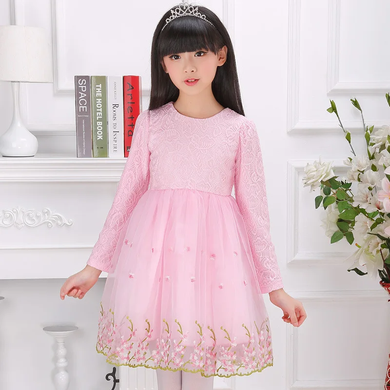 Осень 2017 платья для мамы и дочки свадебная одежда платье пачка с длинным рукавом