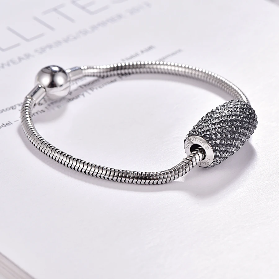 Женский браслет с подвеской роскошный кристаллами Сваровски