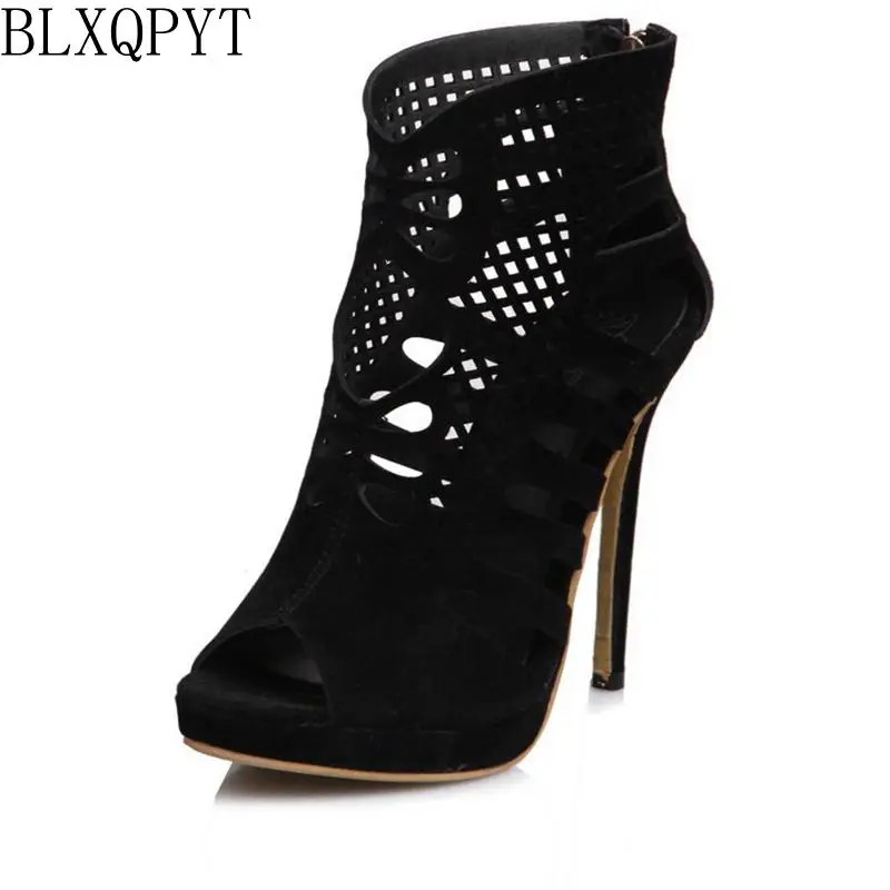 Женские босоножки на высоком каблуке больших размеров 34-52 Стильная летняя обувь