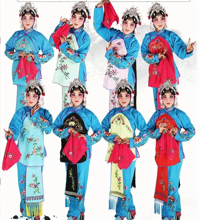 Peking Operas Stage Outfit Women's costumes operas Lady girls clothing Chinese Traditional Beijing Opera Dramaturgic Costume
