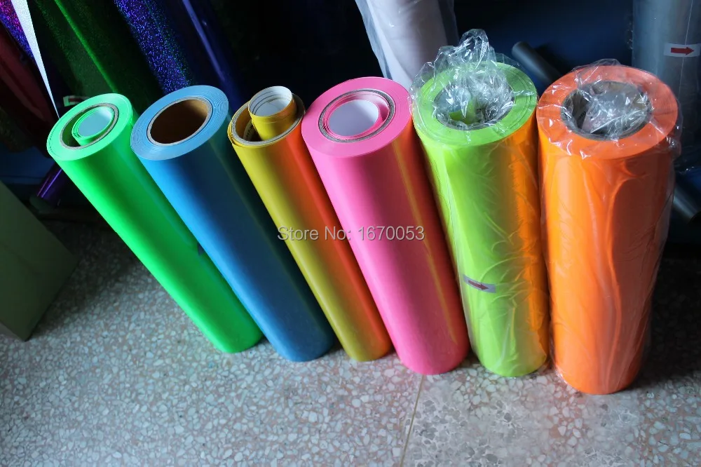 Шесть цветов на выбор флуоресцентная теплоотводящая виниловая самодельная