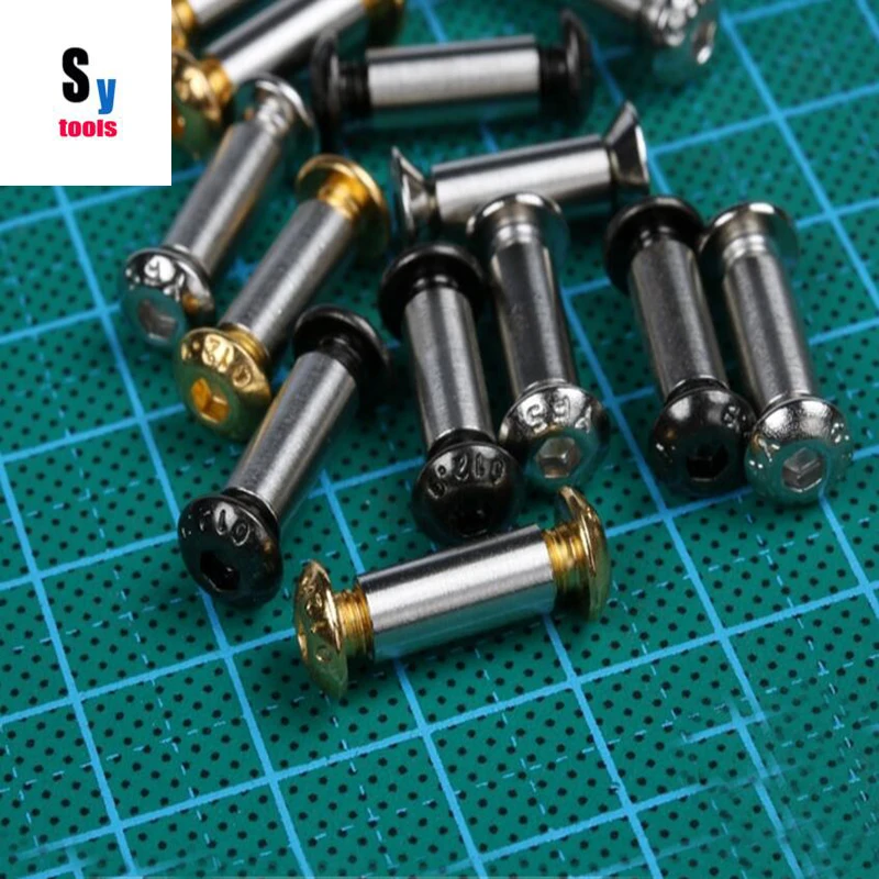 Edc нож DIY ручка для ножей крепление заклепки винт внутренняя шестиугольная