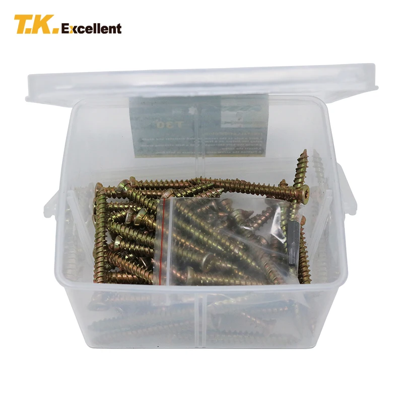 T.K.EXCELLENT 51 шт./компл. M7.5x70mm Torx плоский потайной винт для каменной кладки набор