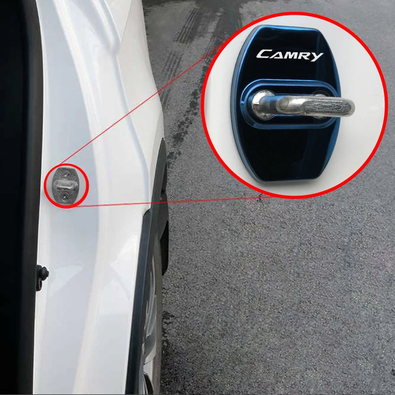 Автомобильный Стайлинг крышки замка для Toyota camry 40 50 2007 2008 2009 защитные и декоративные автомобильные аксессуары наклейка