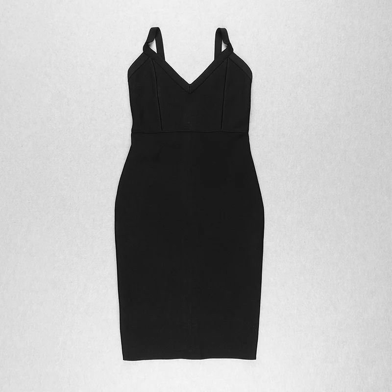 Женское платье-футляр без рукавов с V-образным вырезом | Женская одежда
