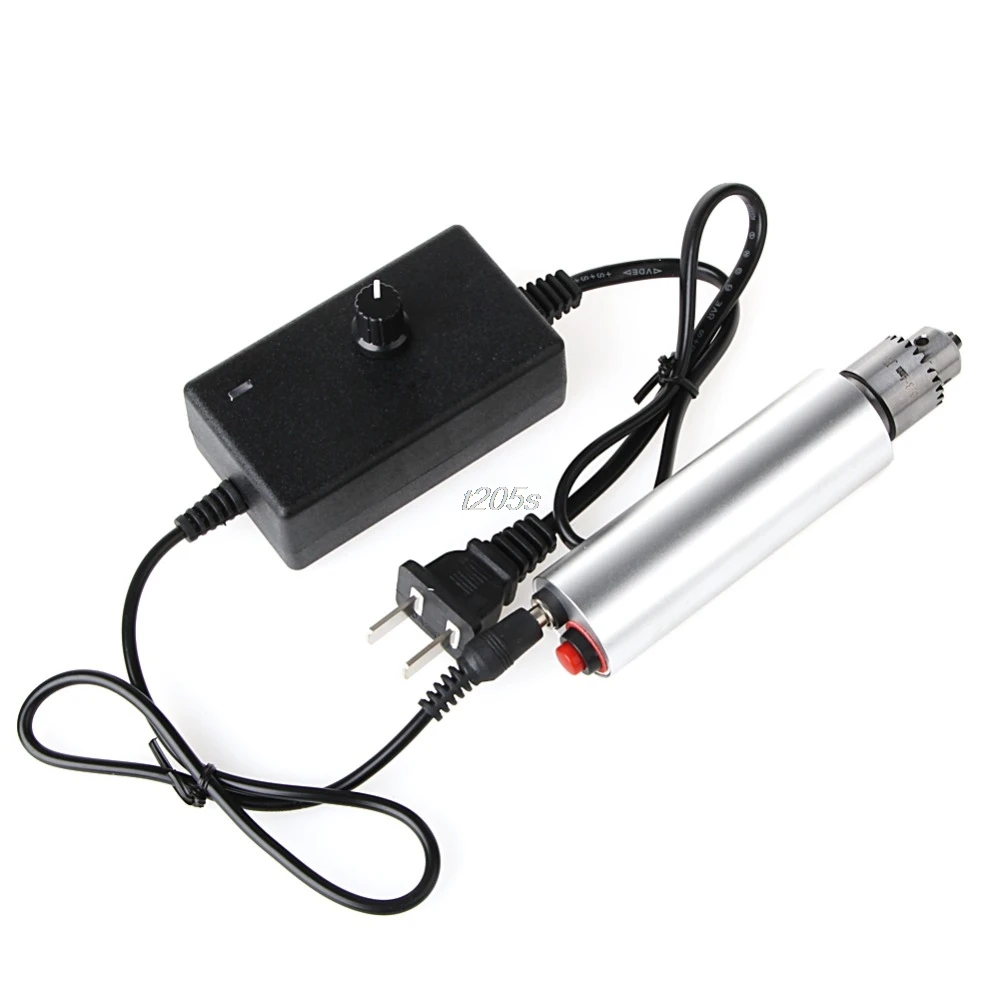DC 3V-24V Мини электрическая ручная дрель роторный инструмент DIY 385 мотор w/ 24V