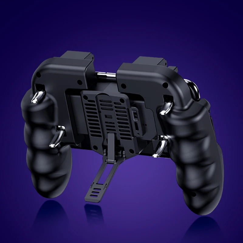 Rovtop PBUG Mobile Controller Gamepad Pubg Phone Trigger L1R1 Shooter Joystick Phone Holder Game Pad With Cooler Fan Z2