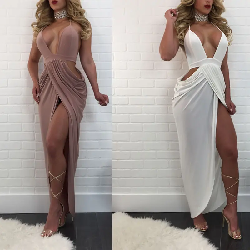 Пикантные Для женщин Лето рукавов бинты Bodycon Вечеринка клуб v-образным вырезом