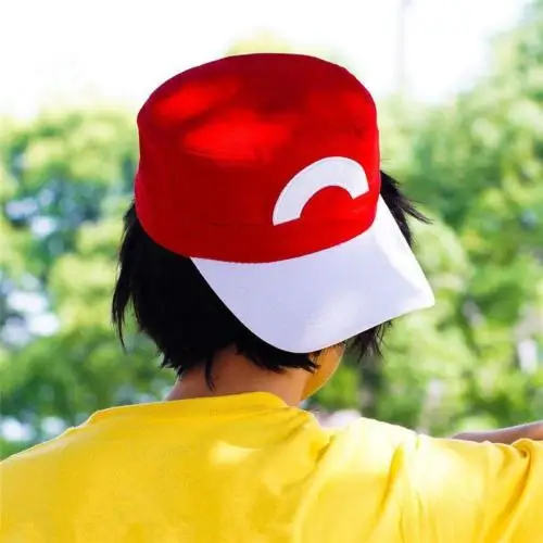 Кедровый реквизит для косплея Pokemon XY XYZ Go Satoshi Ash Ketchum S5 красно белая бейсбольная