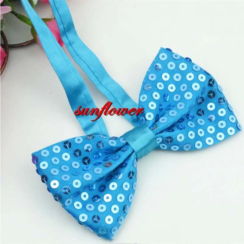 tie blue 12 шт., для взрослых и детей, джазовая шляпа, для сцены, танцев, выступлений, с блестками, волшебное шоу, бар, вечерние шляпы для танцев, галстук, перчатки - Цвет: tie blue