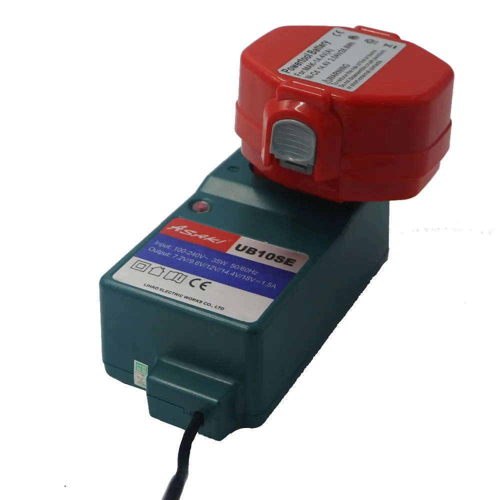 Перезаряжаемый аккумулятор и зарядное устройство для беспроводных дрелей Makita PA14