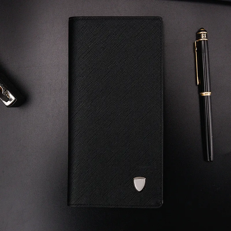 

Minimalist Designer Slim Long Bifold Women Wallet Men Clutch Leather Brand Coin Purse Ladies Card Holder Money Purse