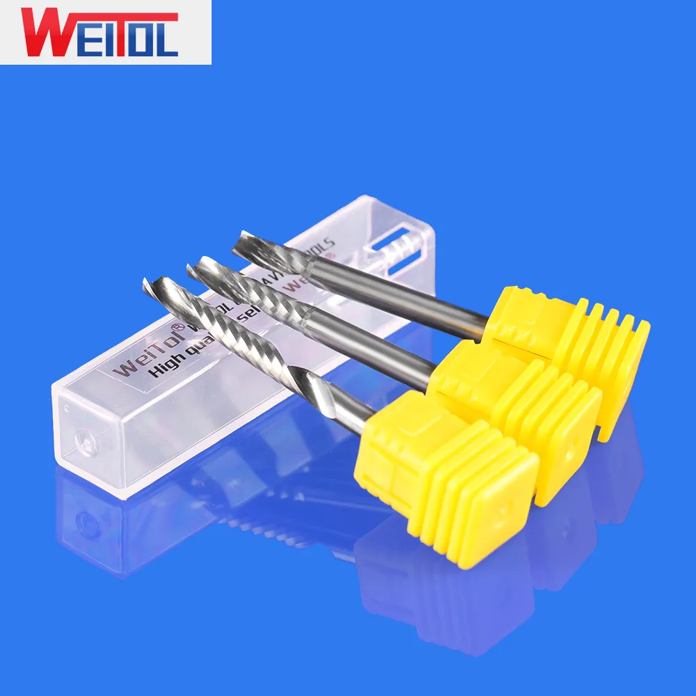 WeiTol 1 шт. 3 А 4 мм одна Концевая фреза 32 длина резки Карбид спиральный резак