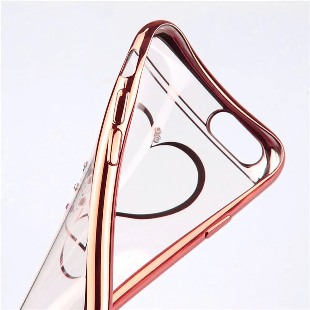 L-FADNUT чехол для iPhone 6, 6 S, 7, 8 Plus, X, Xr, Xs, Max, чехол s, милое сердце, Силиконовый противоударный мягкий ТПУ бампер, чехол для iPhone 5 5S se