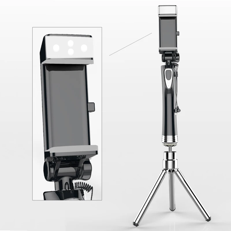 Fansaco Wired Selfie Stick On Live Tripod Monopod Extendable Folding Universal For iPhone Android Smartphone |