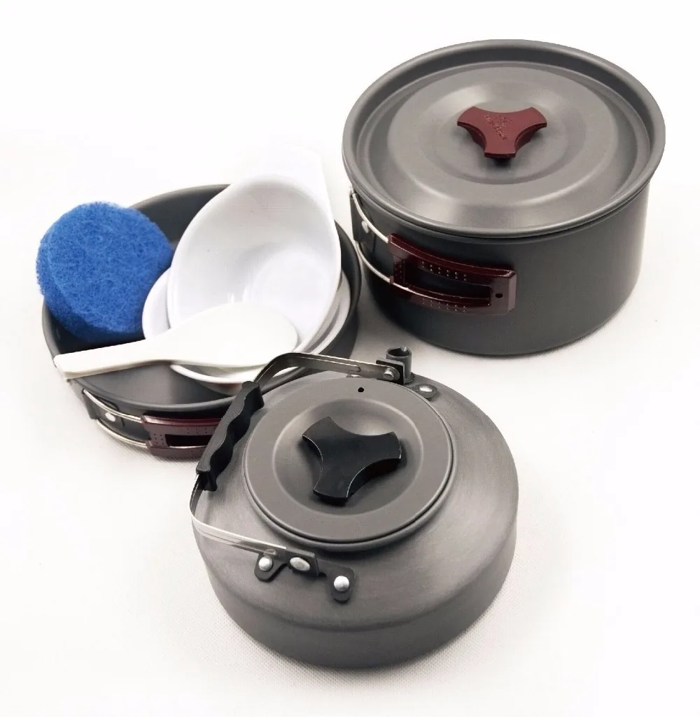 

#Fire Maple FMC-204 Cooking Pot Camping Cookware Outdoor Pots 2-3 Person Sets Non Stick Cookware