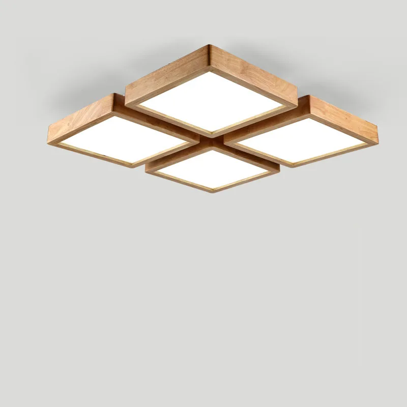 &quotДеревянные светодиодные потолочные светильники для гостиной кухни спальни