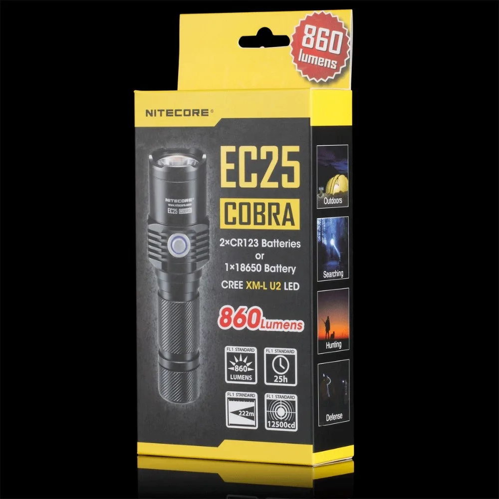 

NITECORE EC25 960LM CREE XM-L U2 8 18650