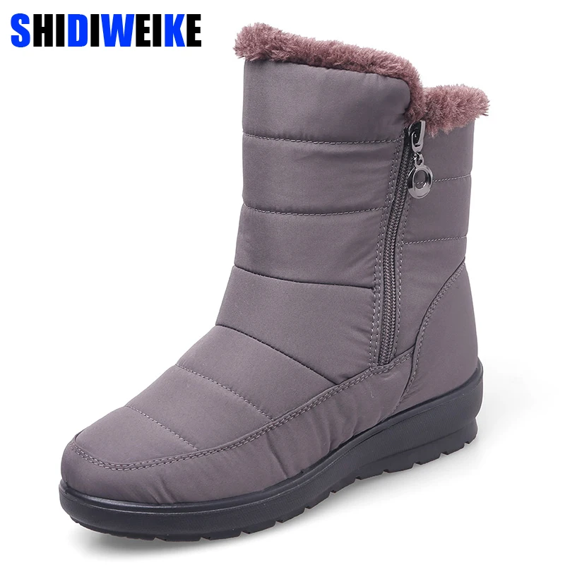 Женские зимние ботинки Новое поступление 2020 года Зимняя обувь из толстого плюша
